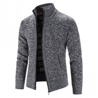 Nowa wiosna jesień sweter z dzianiny moda męska Slim Fit sweter mężczyzn przyczynowe swetry płaszcze solidny kardigan jednorzędowy mężczyzn 3